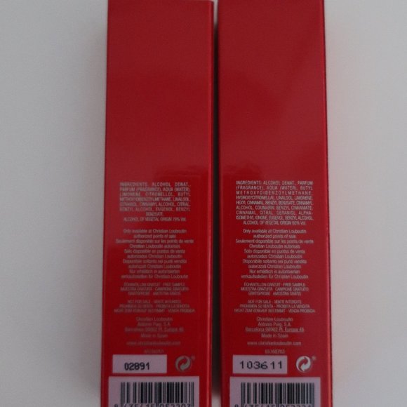 LOUBOUTIN PERFUME (EAU DE PARFUM) x 2 (LOUBIROUGE & LOUBIFUNK) NEW! - Picture 3 of 3